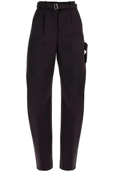 Shop Lanvin Pantaloni Balloon In Canvas