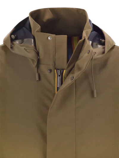 K-way K Way Erhal Tech Wool Blend Hooded Jacket
