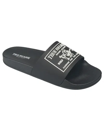 True Religion Men's Kendrick Slides In Black