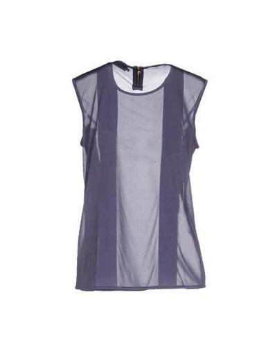 Shop Dsquared2 Tops In Purple