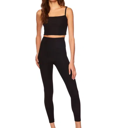 Susana Monaco Rib Leggings In Black