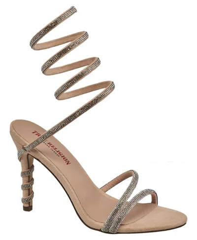 True Religion Women's Spiral Ankle Heel In Silver