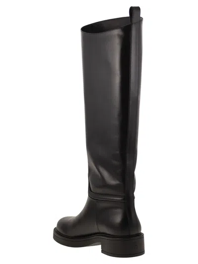 Stuart Weitzman Celia Mini Leather Boot With Lightweight Heel