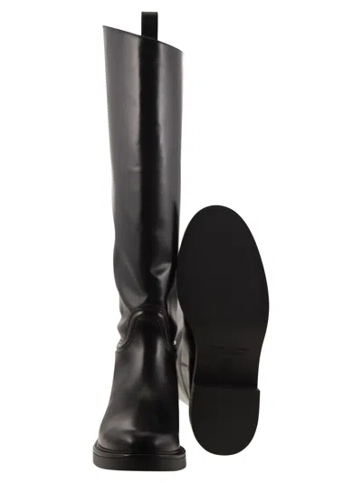 Stuart Weitzman Celia Mini Leather Boot With Lightweight Heel