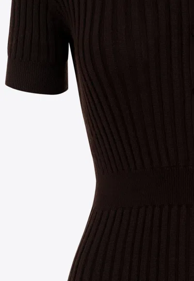 Gabriela Hearst Amor Dress In Brown