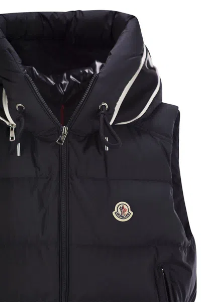 Shop Moncler Cardamine - Padded Vest In Blue