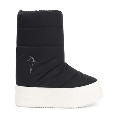 Rick Owens Drkshdw Drkshdw By Rick Owens Mega Bumper Lunar Boot Black And Pearl In Black