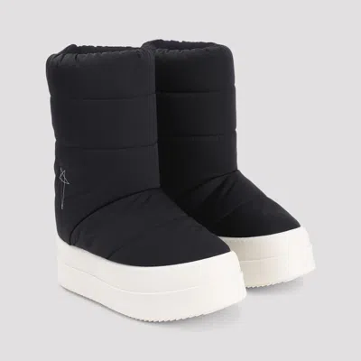 Rick Owens Drkshdw Drkshdw By Rick Owens Mega Bumper Lunar Boot Black And Pearl In Black