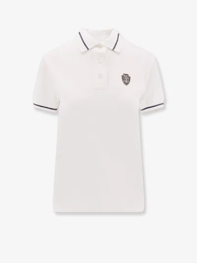 Brunello Cucinelli Logo Polo Shirt In White