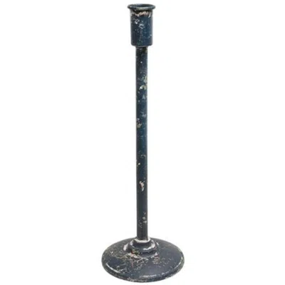 Homegifo Distressed Black Candle Holder 14.5"