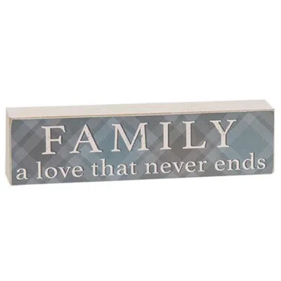 Homegifo *family A Love That Never Ends Plaid Block