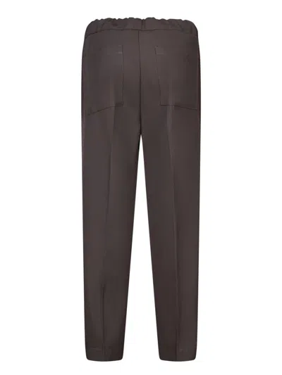 Costumein John Drawstring Brown Trousers In Brown