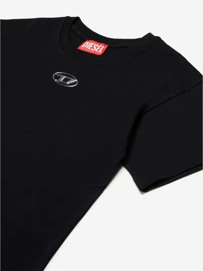 Diesel T-shirt Con Logo Oval D In Black