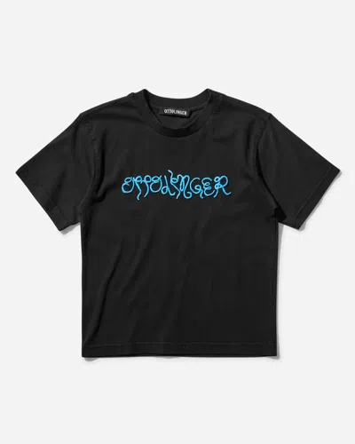 Ottolinger Black Fitted Puffy Logo T-shirt In Black
