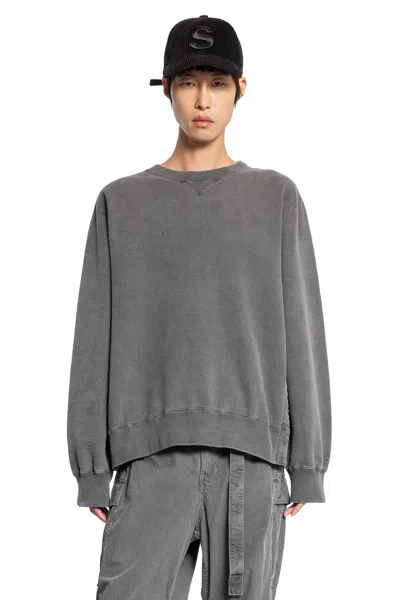 Sacai Man Grey Sweatshirts In Grey
