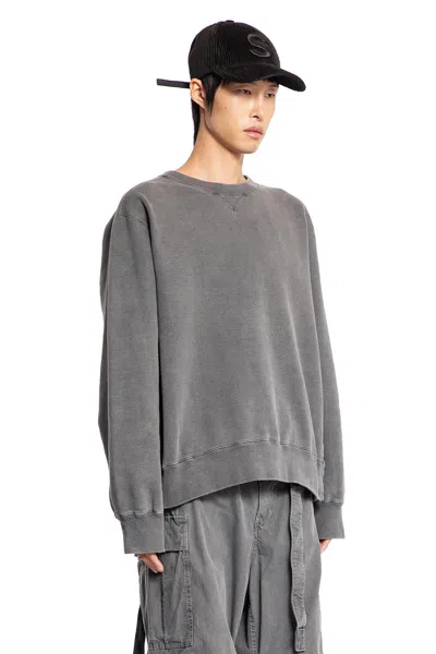 Sacai Man Grey Sweatshirts In Grey