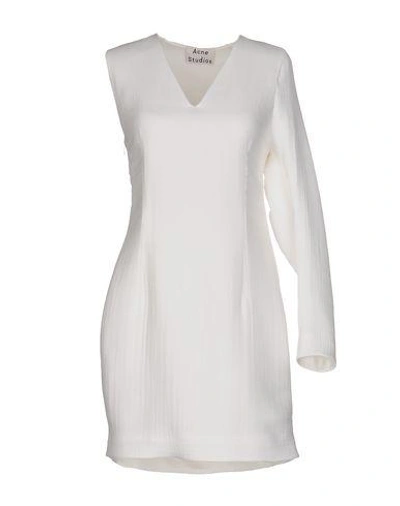 Shop Acne Studios Short Dress In White