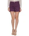 Dondup Denim Shorts In Purple