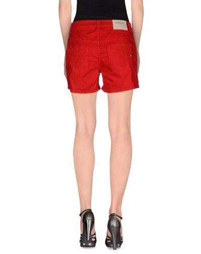 Shop Dondup Denim Shorts In Red