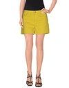 Dondup Denim Shorts In Yellow