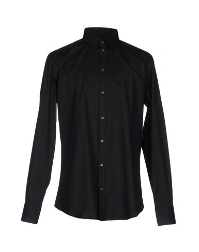 Dolce & Gabbana Black Essential Cotton Shirt In Black