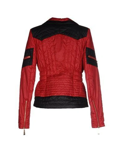 Shop Just Cavalli Biker Jacket In Red