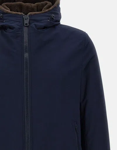 Herno Parka With Hood In Blue