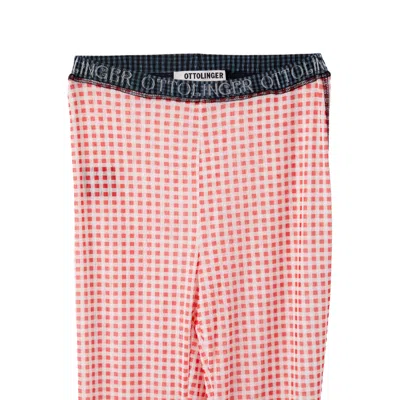 Ottolinger Red Check Lounge Pants In Gingham Print