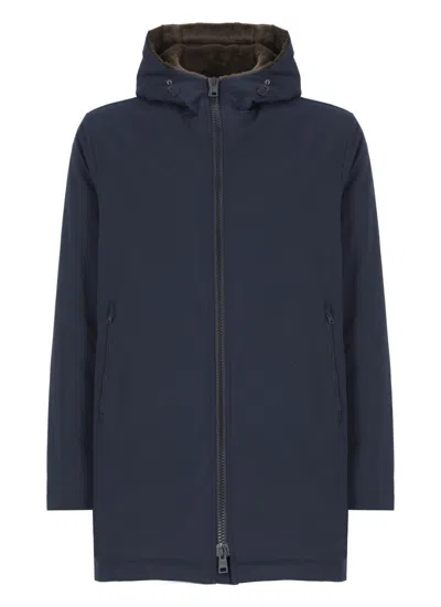 Herno Blue Coat In Blue