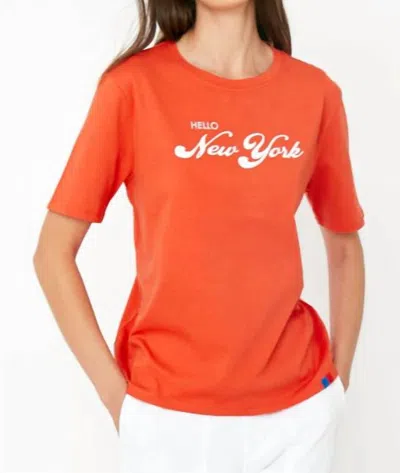 Kule The Modern Hello New York Shirt In Poppy In Orange