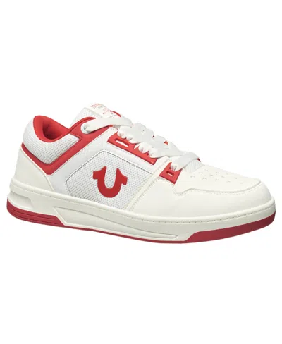 True Religion Men's Trey Mesh Court Sneaker In White