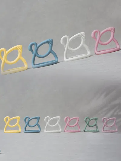 Bloom Bambini Baby Swan Teether In Blue
