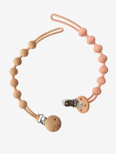 Bloom Bambini Baby Pacifier Clip And Teether In Peach