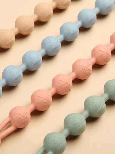 Bloom Bambini Baby Pacifier Clip And Teether In Peach