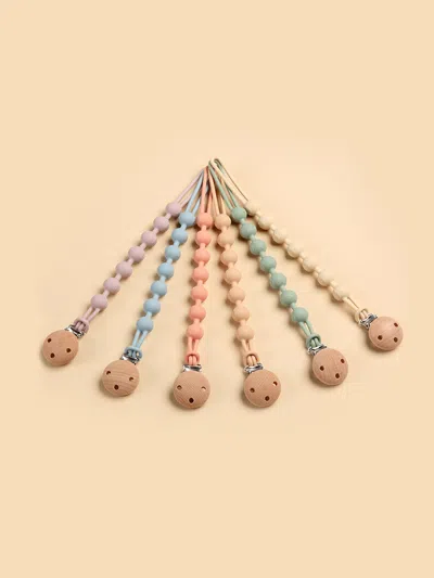Bloom Bambini Baby Pacifier Clip And Teether In Peach