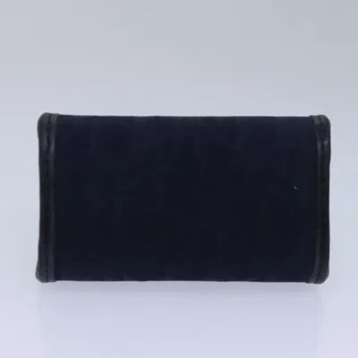 Pre-owned Dior Navy Canvas Wallet  ()
