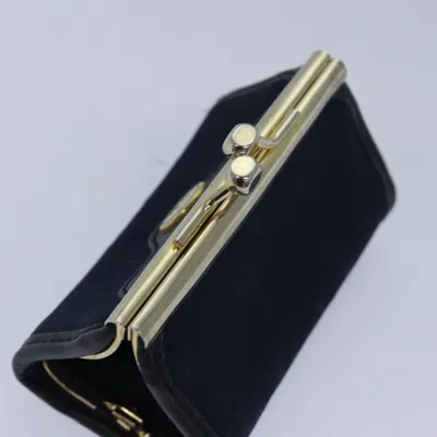 Pre-owned Dior Navy Canvas Wallet  ()