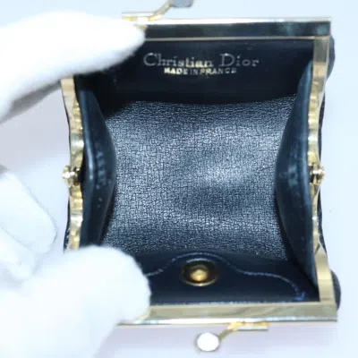 Pre-owned Dior Navy Canvas Wallet  ()