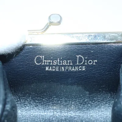 Pre-owned Dior Navy Canvas Wallet  ()