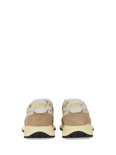 Shop Autry "reelwind" Sneaker In Beige