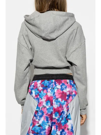 Shop Adidas By Stella Mccartney Cropped Zipped Hoodie