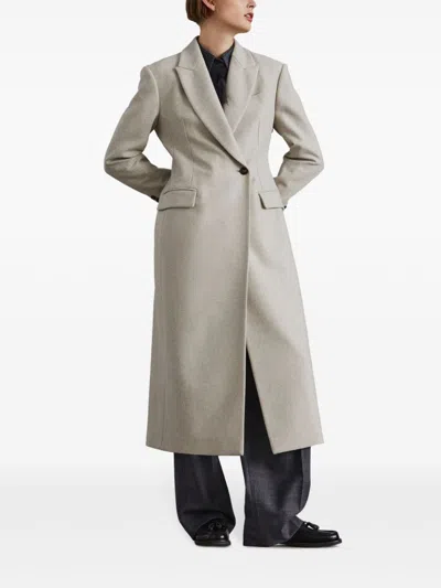 Brunello Cucinelli Wool Coat Peak Lapels