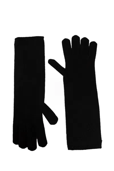 Shop Max Mara Woman Black Gloves