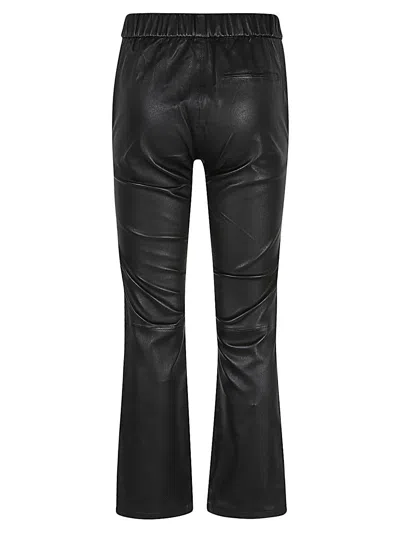 Enes Leather Trousers In Black
