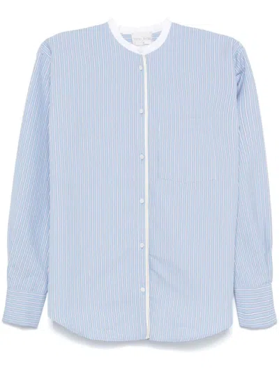 Shop Forte Forte Cotton Blend Striped Shirt