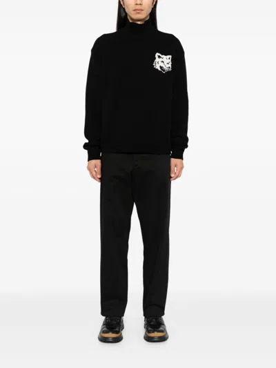 Maison Kitsuné Maison Kitsune Fox Head Intarsia Wool Jumper