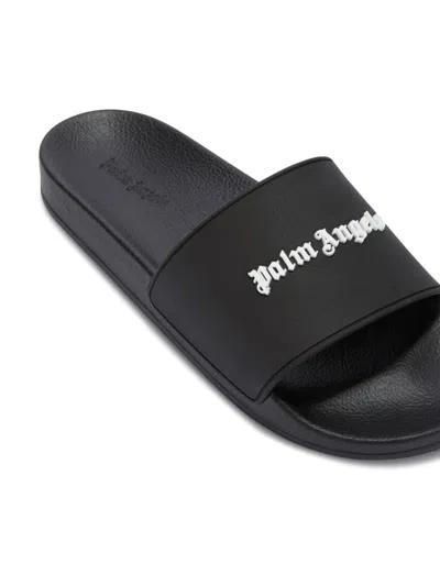 Shop Palm Angels Logo Pool Sliders