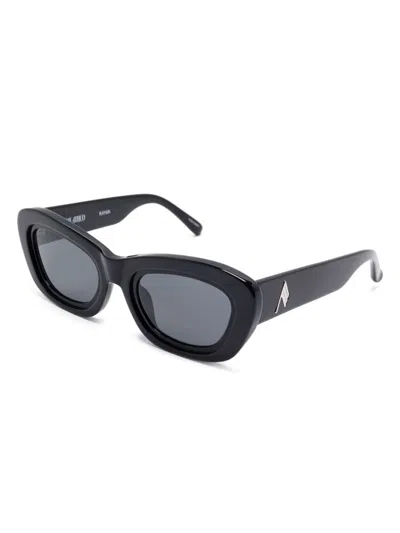 Attico Black Oval Sunglasses
