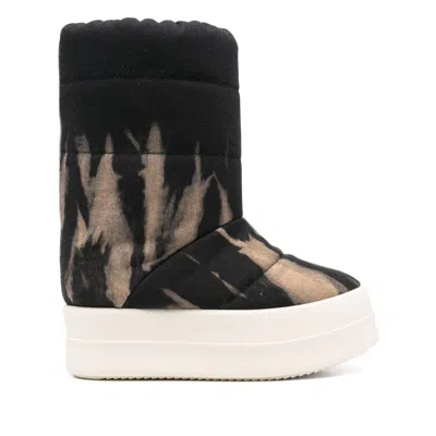 Rick Owens Drkshdw Mega Bumper Low Lunar Boots In Brown