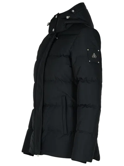 Moose Knuckles Cloud 3q Down Jacket With She In Black